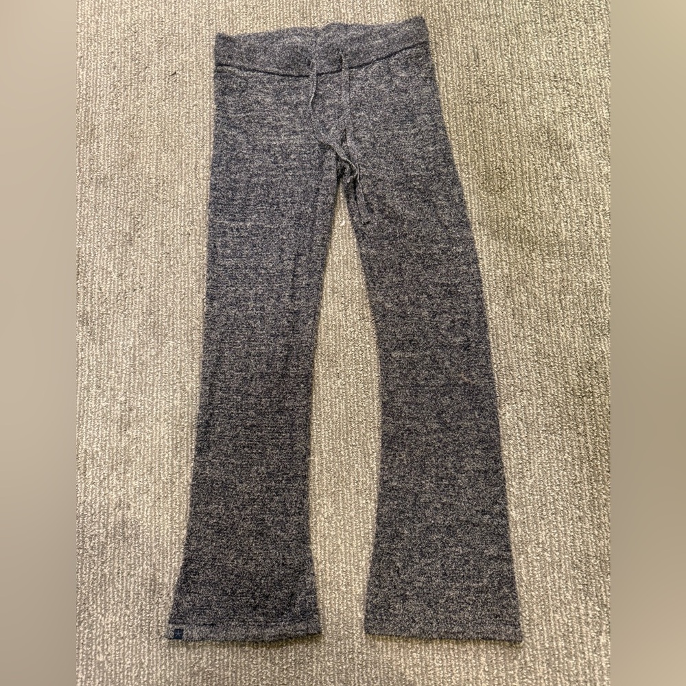 Barefoot Dreams CozyChic Lite Pants Gray Blue 
Lounge Wide Leg Soft Knit Sz S